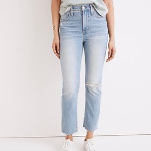 Madewell The Perfect Vintage Jean Straight Leg Mom High Rise NWT